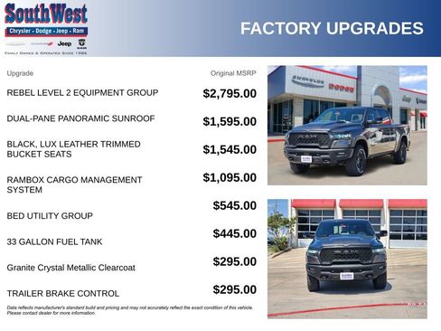New 2026 RAM 1500 Rebel w/ Rebel Level 2 Equipment Group AWD/4WD image 11