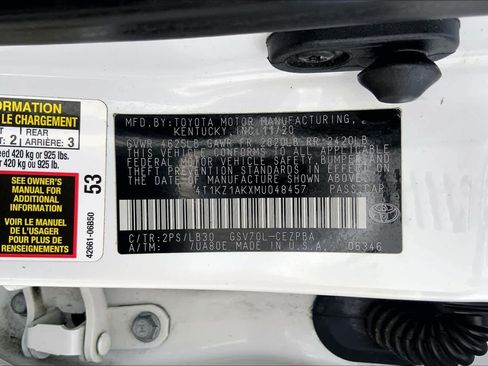 Used 2021 Toyota Camry XSE w/ Navigation Package FWD image 36