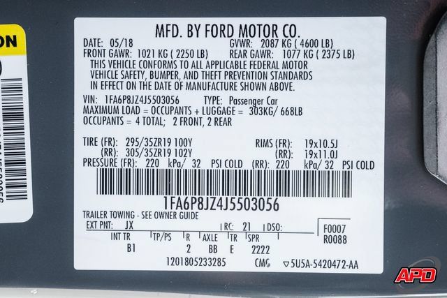 Used 2018 Ford Mustang Shelby GT350 w/ Convenience Package RWD image 82
