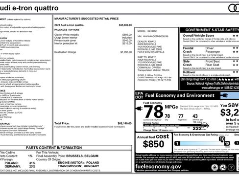 Used 2021 Audi e-tron Premium image 2