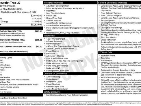 Used 2024 Chevrolet Trax LS w/ LS Convenience Package FWD image 20