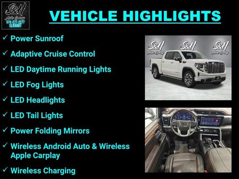 Used 2023 GMC Sierra 1500 Denali w/ Denali Reserve Package AWD/4WD image 3