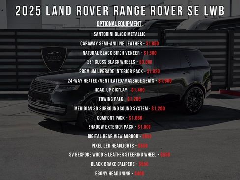 Used 2025 Land Rover Range Rover Long Wheelbase SE AWD/4WD image 5