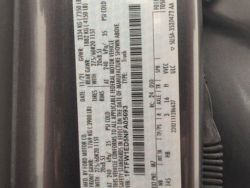 Used 2022 Ford F150 Lariat w/ Equipment Group 502A High AWD/4WD image 42