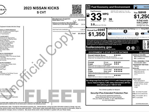 Used 2023 Nissan Kicks S FWD image 2