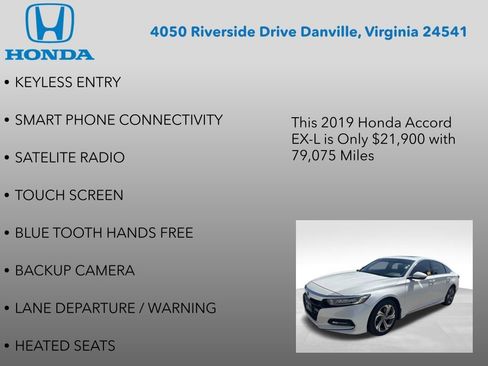 Used 2019 Honda Accord EX-L image 7