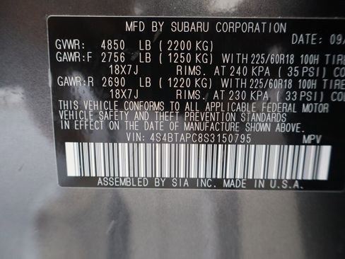 Used 2025 Subaru Outback Touring w/ Popular Package #2 image 32