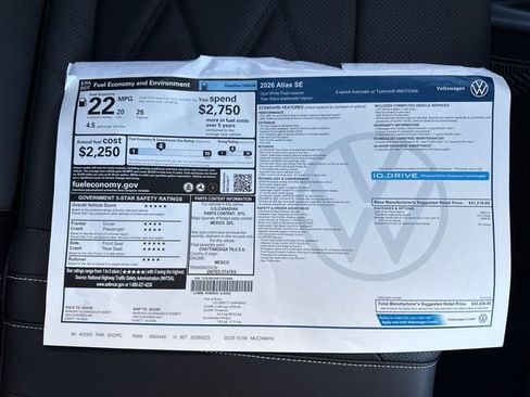 New 2026 Volkswagen Atlas SE AWD/4WD image 25