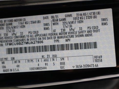 Used 2021 Ford Escape SE image 34