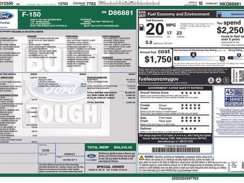 Certified 2022 Ford F150 XLT w/ Equipment Group 302A High image 35