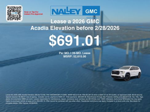 New 2026 GMC Acadia Elevation w/ Black Edition image 3