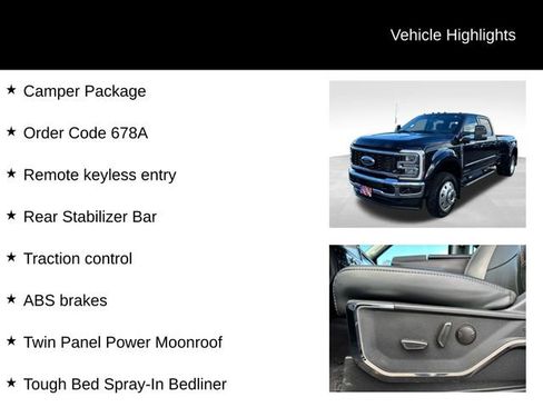 Used 2024 Ford F450 Lariat w/ Camper Package image 7