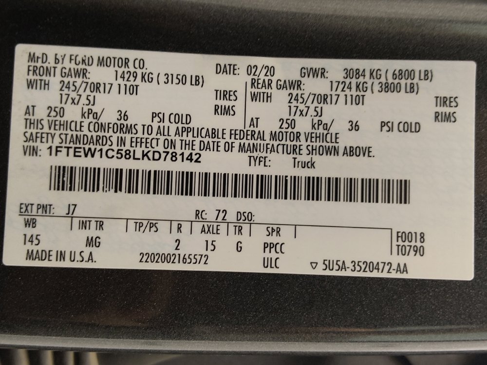 Used 2020 Ford F150 XLT w/ Equipment Group 301A Mid RWD image 33