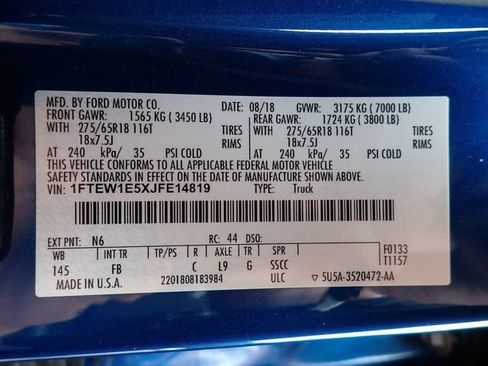 Used 2018 Ford F150 XLT w/ Equipment Group 302A Luxury AWD/4WD image 14