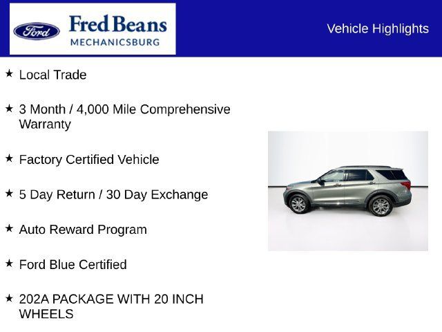 Certified 2020 Ford Explorer XLT w/ Equipment Group 202A AWD/4WD image 7