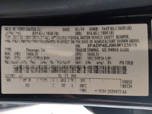 Used 2019 Ford Fiesta SE w/ Equipment Group 201A FWD image 33