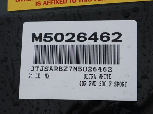 Used 2021 Lexus NX 300 F Sport w/ F Sport Premium Package image 6