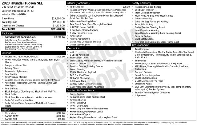 Used 2023 Hyundai Tucson SEL FWD image 31