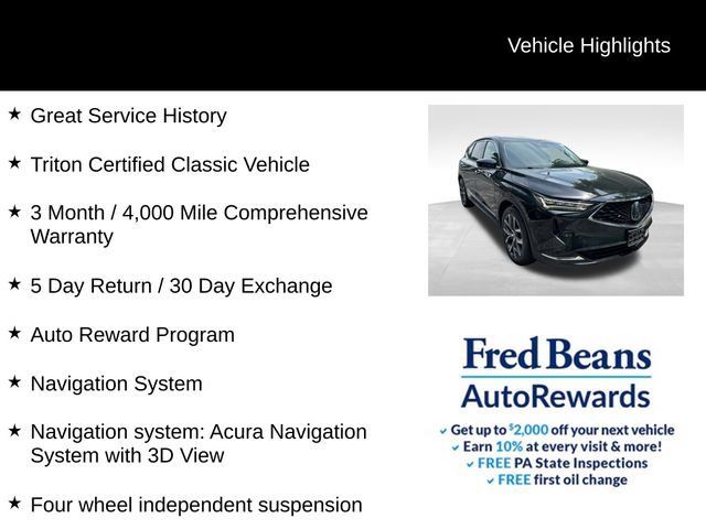Used 2022 Acura MDX w/ Technology Package AWD/4WD image 5