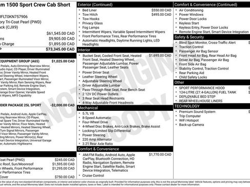 Used 2019 RAM 1500 Sport w/ Level 2 Equipment Group AWD/4WD image 4