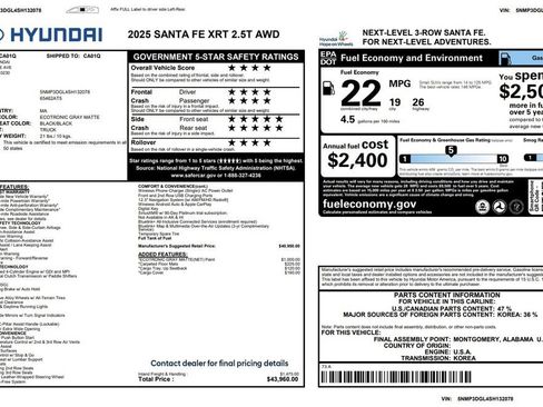 Used 2025 Hyundai Santa Fe XRT image 3