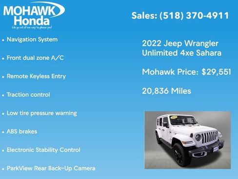 Used 2022 Jeep Wrangler Unlimited Sahara w/ Cold Weather Group image 14