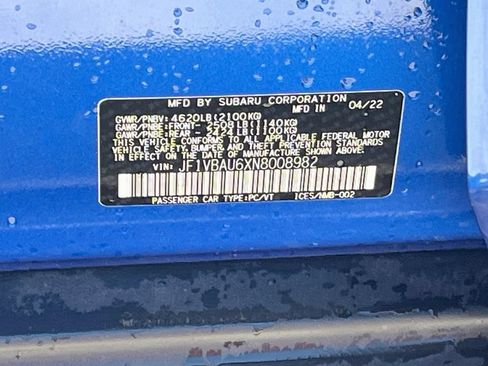 Used 2022 Subaru WRX GT AWD/4WD image 33
