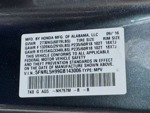 Used 2016 Honda Odyssey Touring image 44