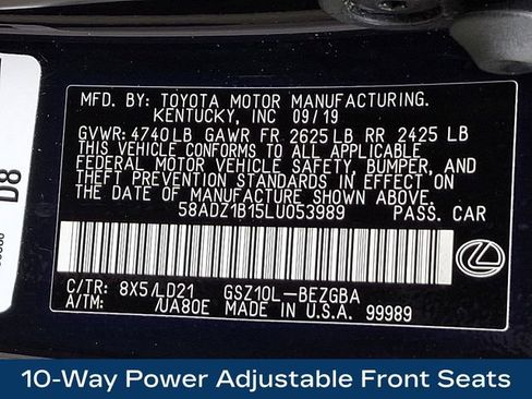 Used 2020 Lexus ES 350 w/ Premium Package FWD image 30