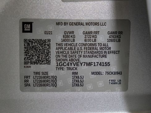 Used 2021 Chevrolet Silverado 3500 High Country w/ Snow Plow Prep/Camper Package image 61