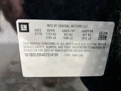 Used 2016 Chevrolet Cruze LT w/ RS Package FWD image 27