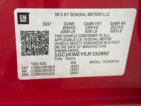 Used 2018 Chevrolet Silverado 2500 LTZ w/ Duramax Plus Package AWD/4WD image 27