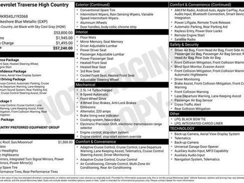 Certified 2025 Chevrolet Traverse High Country image 14
