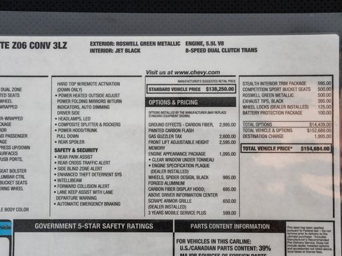 Used 2026 Chevrolet Corvette Z06 RWD image 25