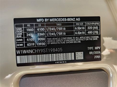 New 2025 Mercedes-Benz Sprinter 2500 image 20