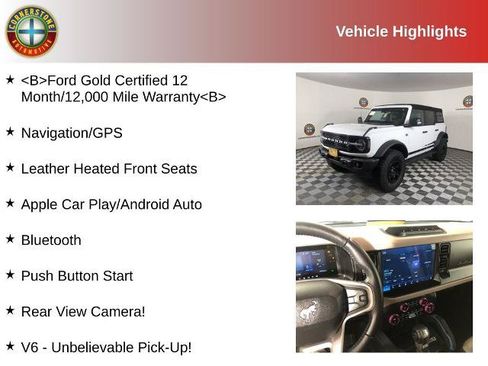 Certified 2023 Ford Bronco Wildtrak AWD/4WD image 2