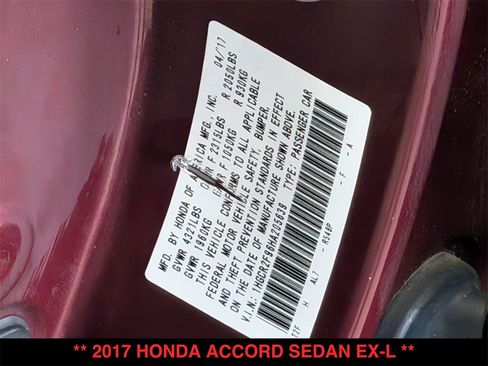 Used 2017 Honda Accord EX-L image 30