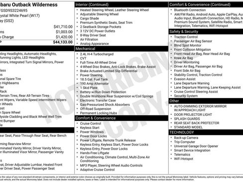 Certified 2025 Subaru Outback Wilderness image 3