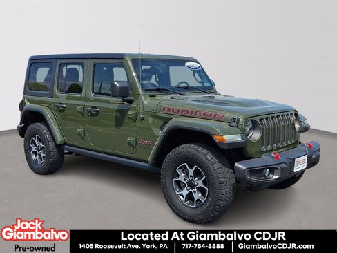 Used 2021 Jeep Wrangler Unlimited Rubicon w/ LED Lighting Group AWD/4WD image 1