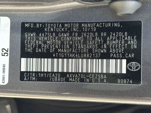 Used 2020 Toyota Camry SE FWD image 41