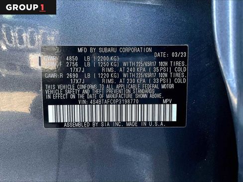 Certified 2023 Subaru Outback Premium image 37