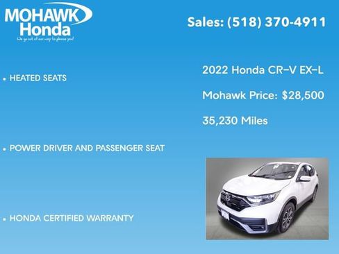 Certified 2022 Honda CR-V EX-L image 16