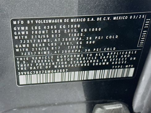 Used 2025 Volkswagen Taos S FWD image 12