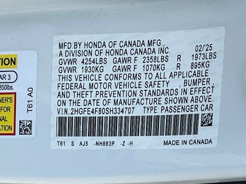 Used 2025 Honda Civic Sport Touring image 33