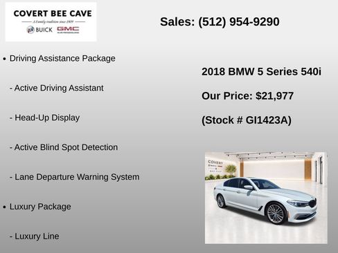 Used 2018 BMW 540i RWD image 7