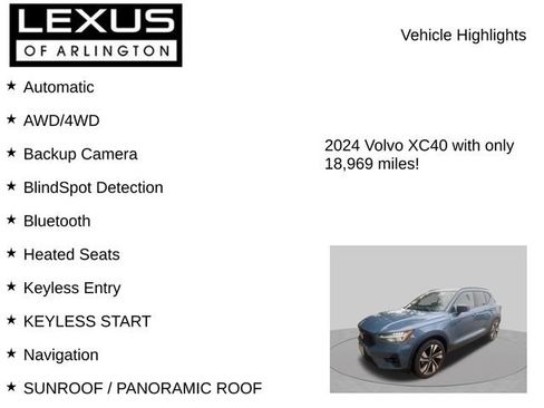 Used 2024 Volvo XC40 B5 Plus w/ Protection Package Premier AWD/4WD image 8
