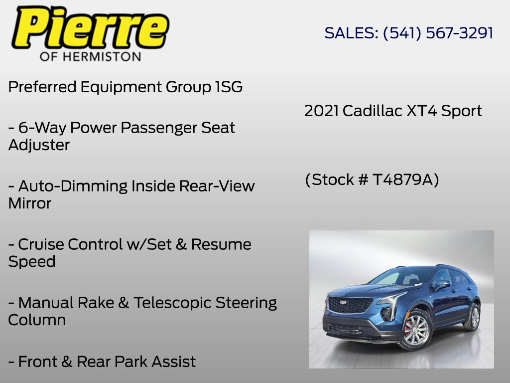 Used 2021 Cadillac XT4 Sport w/ Enhanced Visibility Package AWD/4WD image 6