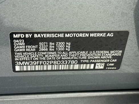 Certified 2023 BMW 330e w/ M Sport Package RWD image 34