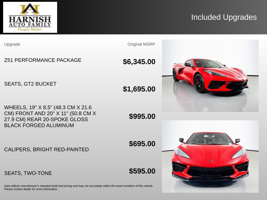 Used 2023 Chevrolet Corvette Stingray Preferred Cpe w/ Z51 Performance Package RWD image 4