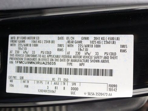 Certified 2024 Ford Escape ST-Line image 24